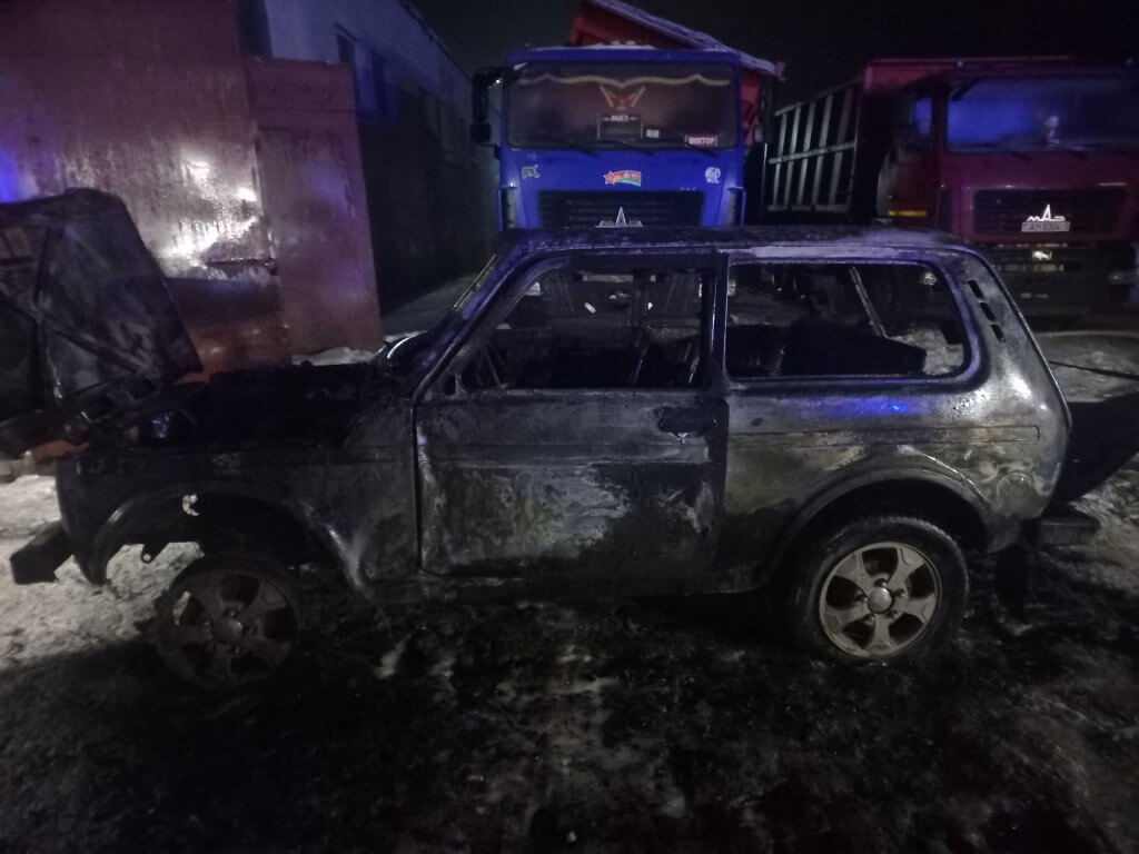 Автопожары в Барановичах МЧС